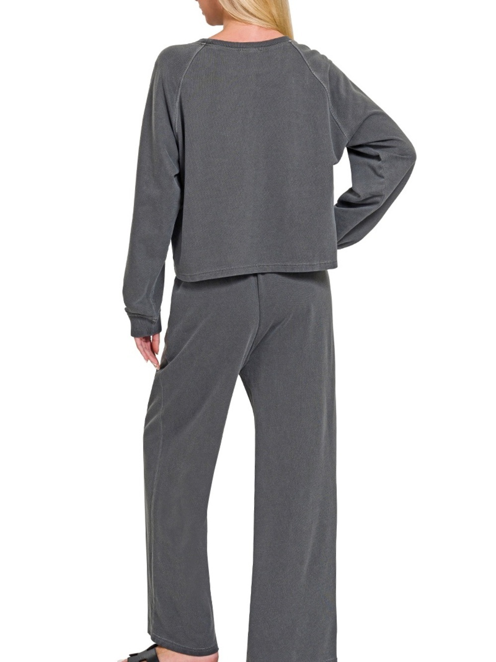 ⭐️ NEW COLOR ⭐️ “ Morning Ritual Set “ Washed 100% Cotton French Terry | Various - Picture 12 of 15